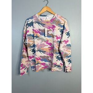 NWT‎ Sundry for Anthropologie Womens Abstract Camo Pullover Size Small NWT